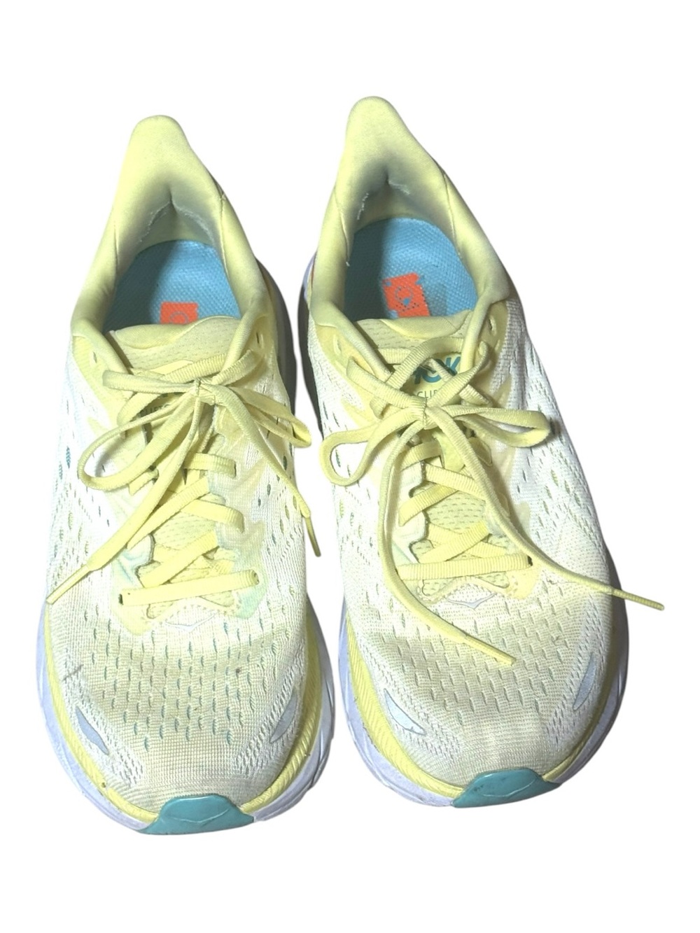 Hoka One One Clifton 8 Yellow Pear Sweet Corn women's size 9 Running Sneakers - Picture 12 of 13